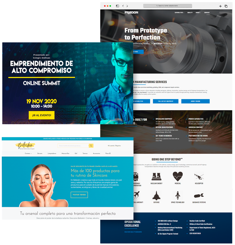 Ejemplos de Diseño de Páginas Web